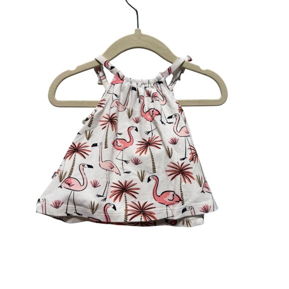 Little Sleepies Flamingo Tropical Tank Top Sleeveless Shirt Infant 6-12mo - Picture 1 of 4